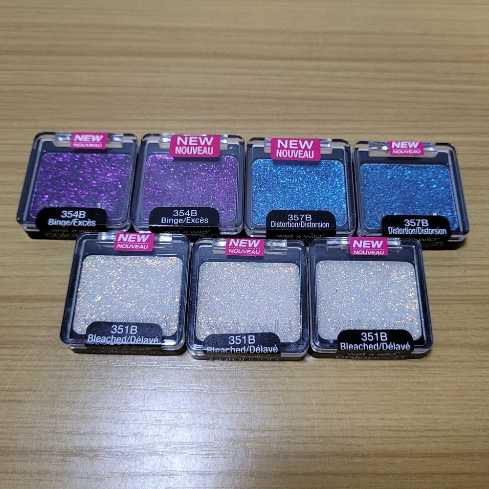 Wet n Wild Color Icon Eyeshadow Singles 354B 357B 351B Lot of 7